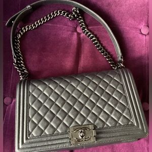 SOLD Chanel So Black New Medium Boy